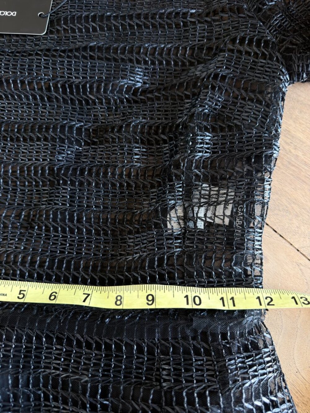 Dolce & Gabbana Raffia Crochet Woven A-Line Midi Dress Black IT 36 US 0 NEW NWT - Picture 10 of 13